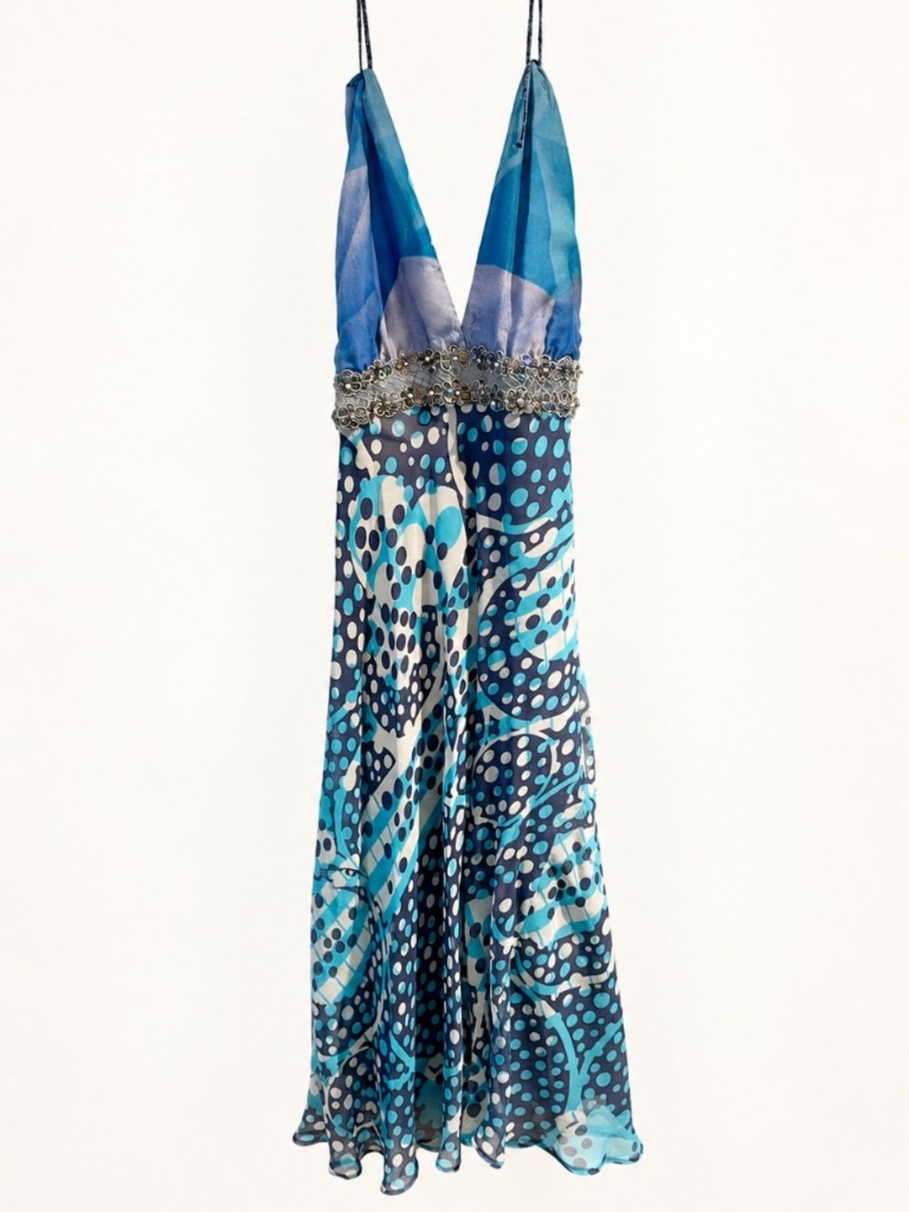 Kablan Embellished Halter Midi Dress Size 6